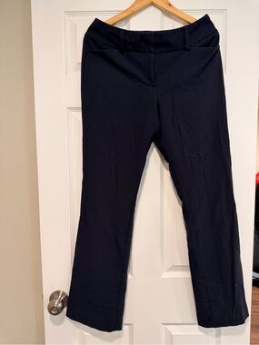 New York & Company Navy Boot-Cut Dress Pants
